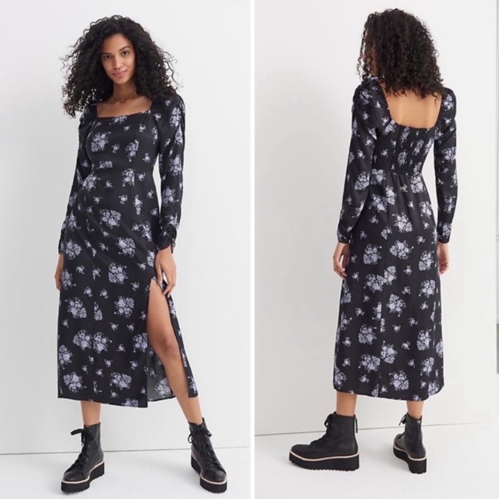 Anthropologie Maeve Hedy Ruffled Midi Dress Floral New With Tags